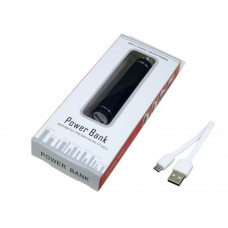 Универсальное зарядное устройство power bank круглой формы. черный 2600 Mah-114_1750199