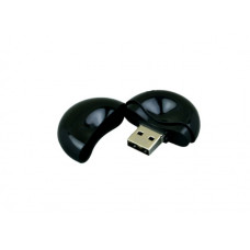 Флешка  круглой формы из пластика, модель 021-Round, 32 Gb, цвет чёрный-114_1970370