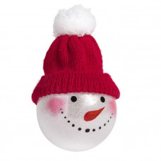 Шар новогодний SNOWMAN, диаметр 8 см-114_2830455