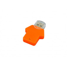USB-Flash накопитель (флешка)  из пластика, модель Football_man, объем памяти 128 Gb, цвет оранжевый-114_2070007