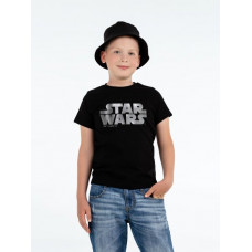 Футболка детская Star Wars Silver, черная с серебристым, 4 года-114_3314141