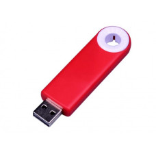 Флеш-накопитель промо прямоугольной формы, выдвижной механизм. 64 Гб. USB3.0, красный-114_1990225