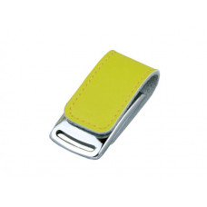 Флешка с кожаным корпусом эргономичный дизайн 32 Гб.Желтый, USB3.0-114_1970619