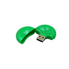 Флешка  круглой формы из пластика, модель 021-Round, 32 Gb, цвет зелёный-114_1970367