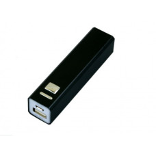 Универсальное зарядное устройство power bank  прямоугольной формы, черный - 2200 Mah-114_1750180