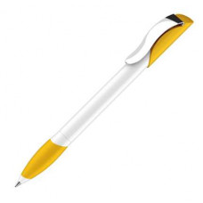 Ручка шариковая Senator, модель Hattrix Polished Basic SG MC (3201), цвет жёлтый / белый-114_2540587