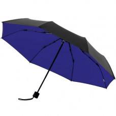 Зонт складной с защитой от УФ-лучей Sunbrella, ярко-синий с черным-114_3510326