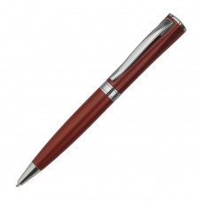 Ручка шариковая WIZARD CHROME, цвет серебристый с бордовым-114_2330844