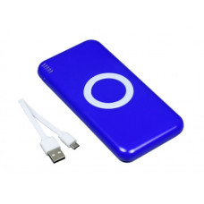 Универсальное зарядное устройство power bank  c функцией беспроводной зарядки, , синий - 4000 mAh-114_1750225