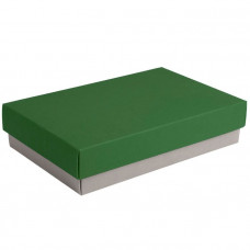 Коробка подарочная CRAFT BOX, 17,5*11,5*4 см, серый, зеленый, картон-114_5500640