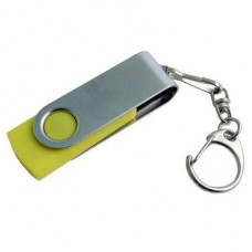 Флешка в металлическом корпусе с пластиковыми вставками, модель 030, 32 Gb, USB2.0, цвет желтый-114_1970143