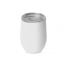 Вакуумная термокружка «Sense Gum», soft-touch - 370 мл, белая-114_6301115