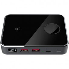Внешний аккумулятор, серебряный - Prestigio Graphene PD  Watch Edition, fast charding powerbank 10000 мАч,2 * USB3.0 QC, 1 * Type-C PD,-114_2151136