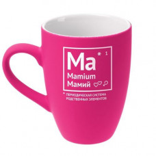 Кружка «Мамий» c покрытием софт-тач, ярко-розовая (фуксия)-114_5080450