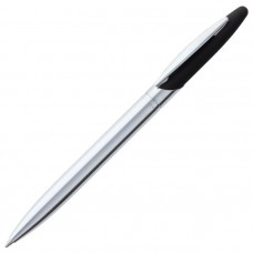 Ручка шариковая Dagger с покрытием SOFT TOUCH, цвет серебристый с чёрным-114_2330565