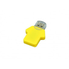 USB-Flash накопитель (флешка)  из пластика, модель Football_man, объем памяти 128 Gb, цвет жёлтый-114_2070004