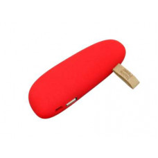 Маленькое универсальное зарядное устройство power bank в форме камня, красный  (2600MAH)-114_2150784