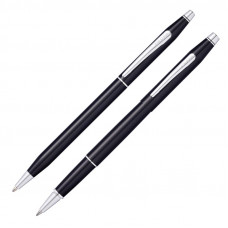 Набор Cross Classic Century Black Lacquer: шариковая ручка и ручка-роллер, цвет чёрный-114_2350330