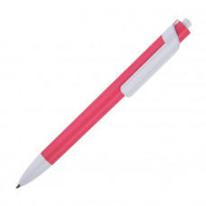 Ручка шариковая FORTE NEON, пластиковая, цвет белый с  розовым-114_2312536