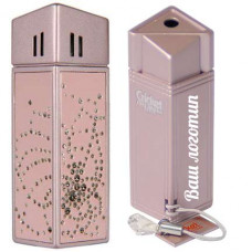 Зажигалка 'CRICKET Premium Paris' газовая, инкрустирована кристаллами Swarovski, модель NUDE 1, цвет розовый-114_3620125
