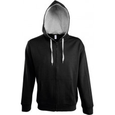 Толстовка мужская Soul Men 290 с контрастным капюшоном, черная, XL-114_3363525