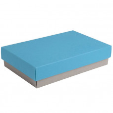 Коробка подарочная CRAFT BOX, 17,5*11,5*4 см, серый, голубой, картон-114_5500641