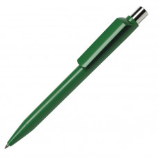 Ручка шариковая DOT, кнопка серебристая, корпус зелёный-114_2670044