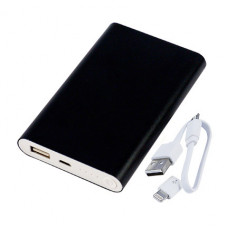 Универсальное зарядное устройство power bank PBM02, ёмкость 8000 mah, цвет чёрный металлик-114_2150168