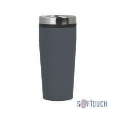 Термостакан 'Европа', покрытие soft touch, 0,5 л., цвет серый-114_6300985