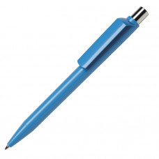 Ручка шариковая DOT, кнопка серебристая, корпус бирюзовый-114_2670046