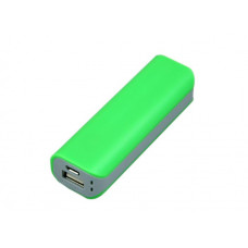 Универсальное зарядное устройство power bank  прямоугольной формы, зеленый 2200 Mah-114_1750162