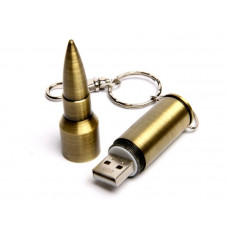 Флеш-накопитель в виде бронзовой пули от AK-47, 128 Гб.Бронзовый, USB3.0-114_2070063