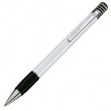 Ручка шариковая Senator, модель Soft-Spring Polished (2067), цвет белый-114_2540714