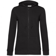 Толстовка на молнии с капюшоном женская BNC Organic, черная, XL-114_3363475