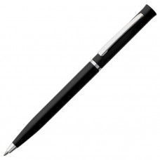 Ручка шариковая Euro Chrome, чёрная-114_2312596