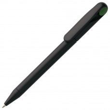 Ручка шариковая Prodir, модель DS1 TMM Dot, цвет чёрный с зелёным-114_2560069