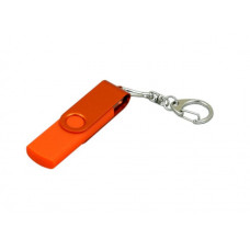 Флешка с поворотным механизмом и Micro USB, 64Гб, Оранжевый, USB2.0-114_1990138