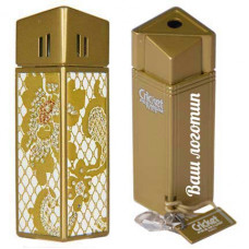 Зажигалка 'CRICKET Premium Paris' газовая, инкрустирована кристаллами Swarovski, модель Golden Lace 1, цвет золотой-114_3620121