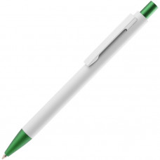 Ручка шариковая Chromatic White, белая с зеленым-114_2331316