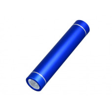Универсальное зарядное устройство power bank  под нанесение логотипа с фонариком, синий - 2.200 mah-114_1750119