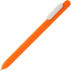 Ручка шариковая Slider с покрытием SOFT TOUCH, оранжевая с белым-114_2312217