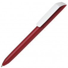 Ручка шариковая FLOW PURE, с покрытием SOFT TOUCH, клип белый, корпус красный-114_2670020