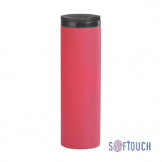 Термостакан 'Брайтон', покрытие soft touch, 0,5л., цвет красный-114_6300957