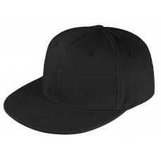 Бейсболка Unit Snapback с прямым козырьком, чёрная-114_3320655