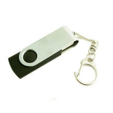Флешка в металлическом корпусе с пластиковыми вставками, модель 030, 32 Gb, USB2.0, цвет черный-114_1970149