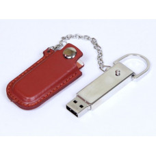 Флешка с кожаным чехлом 8 Гб. Коричневый, USB2.0-114_1930727