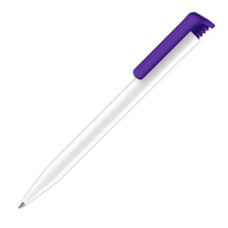Ручка шариковая Senator, модель Super Hit Polished Basic (2955), цвет фиолетовый / белый-114_2540787