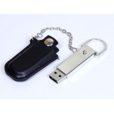 Флешка с кожаным чехлом 64 Гб. Черный, USB2.0-114_1990309