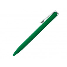 Ручка шариковая, пластик, Ручки SOFT TOUCH, зеленый/белый, Click-114_2313006
