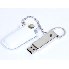 Флешка с кожаным чехлом 8 Гб. Белый, USB2.0-114_1930725